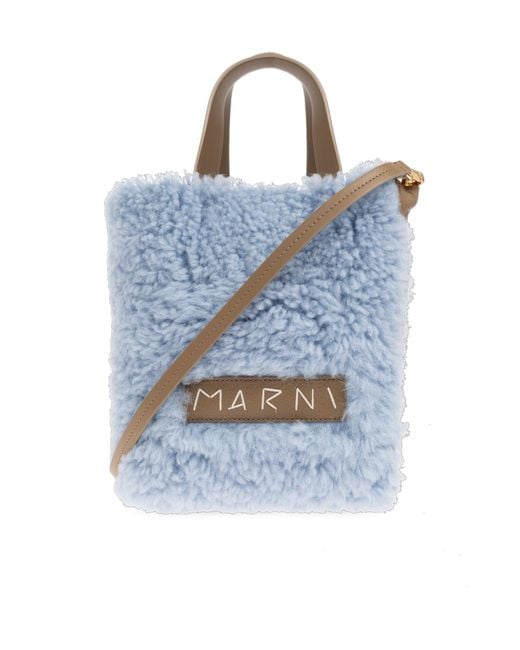 Marni Blue Shopper-Type Bag