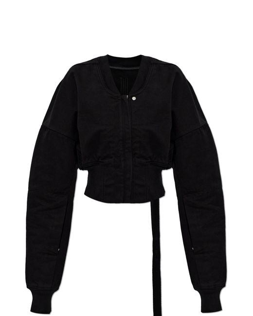 Rick Owens Black Short 'Bomber' Jacket
