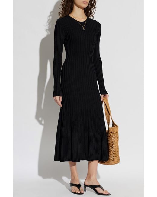 AMI Black Dress With Long Sleeves