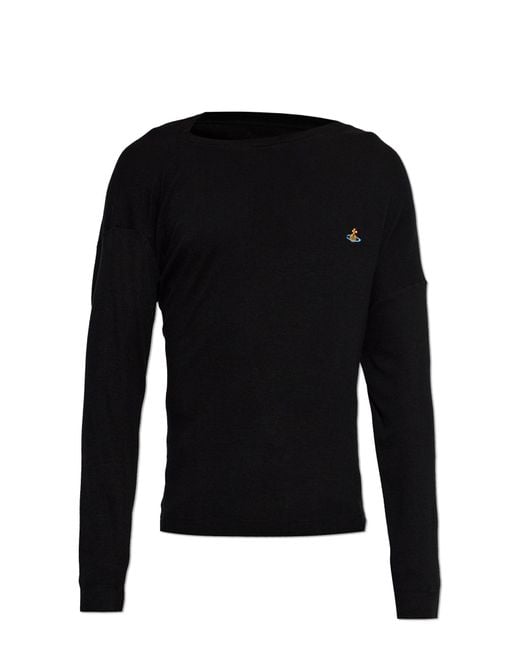 Vivienne Westwood Black Sweater 'Ls Hebo'
