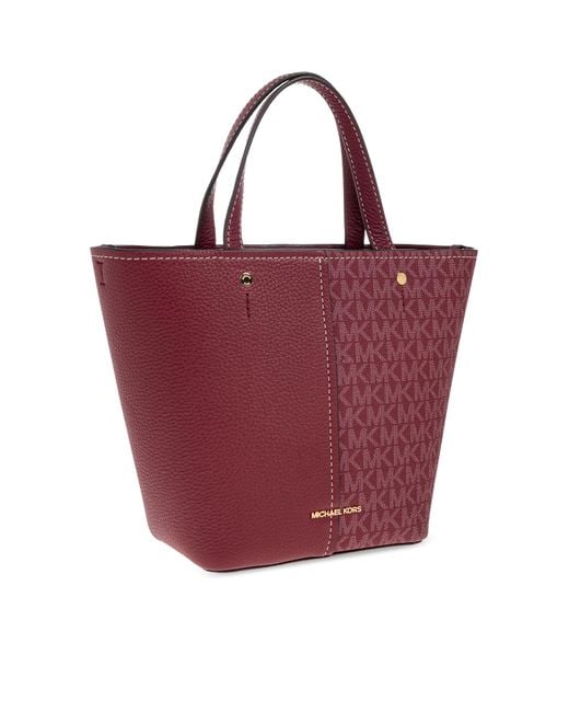 MICHAEL Michael Kors Red Handbag 'Flora Small'