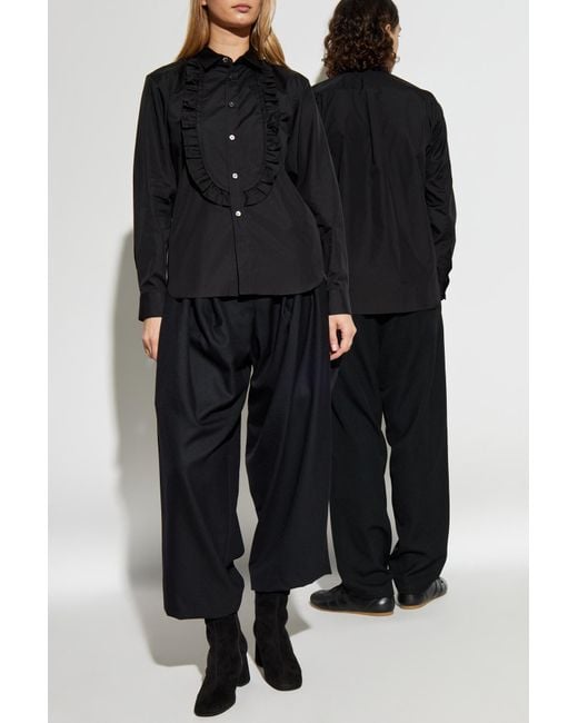 Comme des Garçons Black Shirt With Jabot