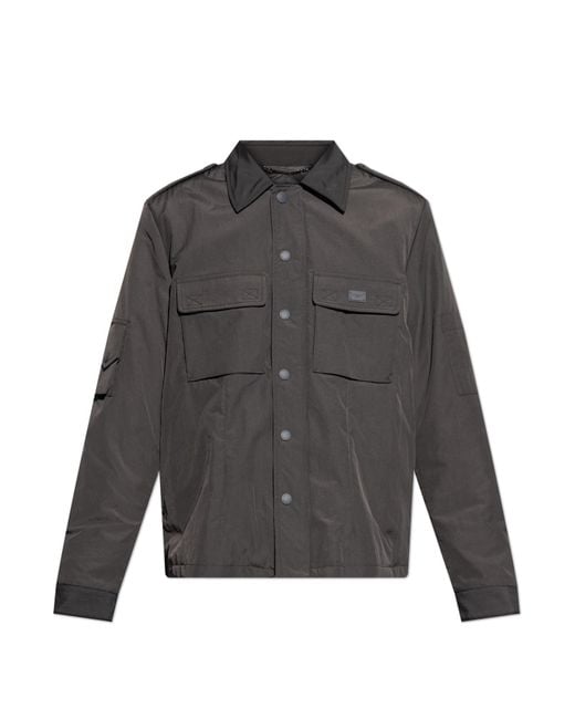 Dolce & Gabbana Gray Jacket With Pockets for men