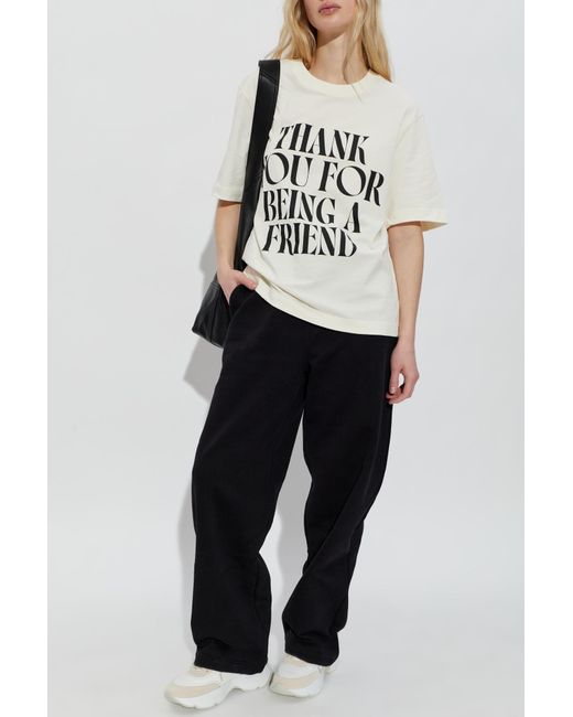 AMI White T-Shirt With Print