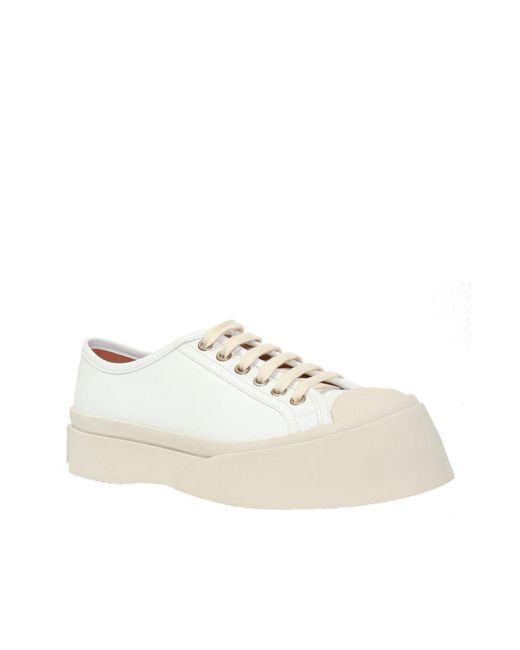 Marni Leather 'pablo' Platform Sneakers in White - Lyst