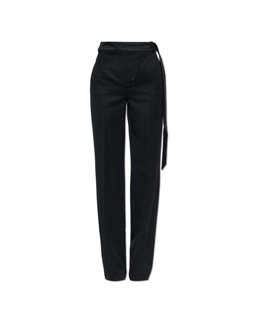 The Attico Black Creased Trousers