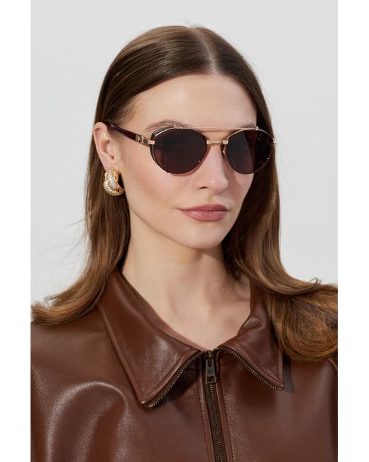 Balmain Pink 'Brigade Iv' Sunglasses