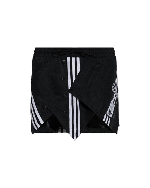 Adidas Originals Black Logo Skirt-Shorts