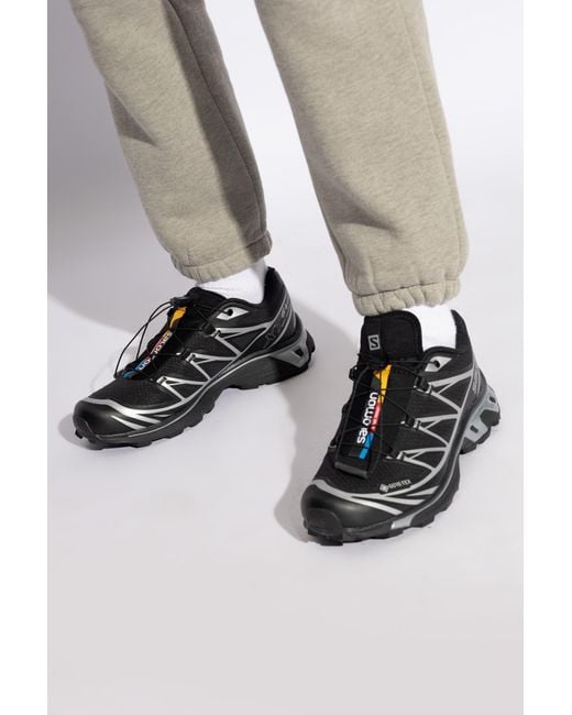 Salomon Black Sports Shoes 'Xt-6 Gtx' for men