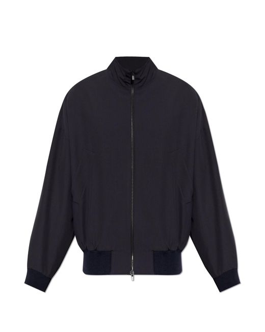 Fear Of God Blue Jacket With Stand-Up Collar for men