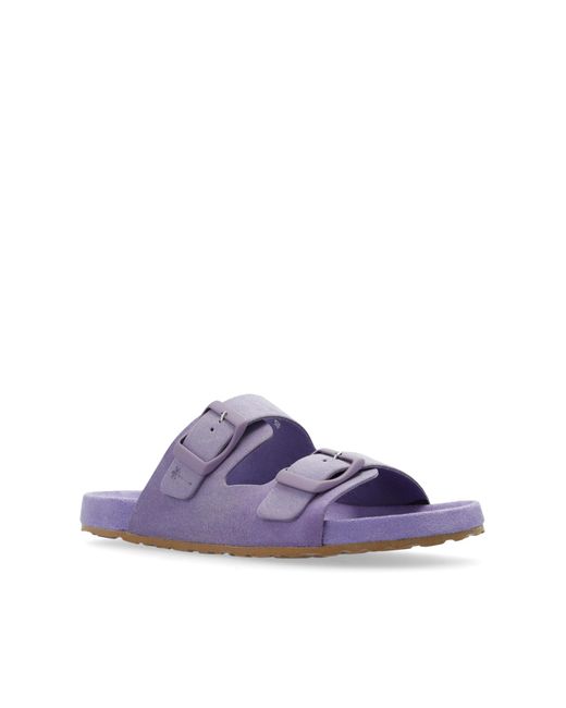 Manebí Purple Suede Slippers