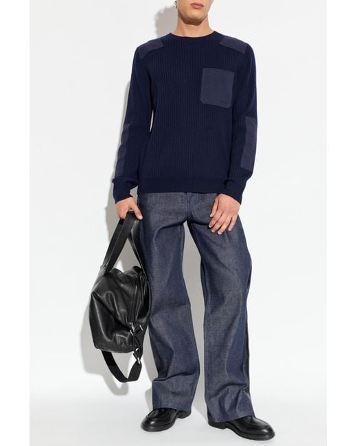 A.P.C. Blue Sweater 'Mallarme' for men