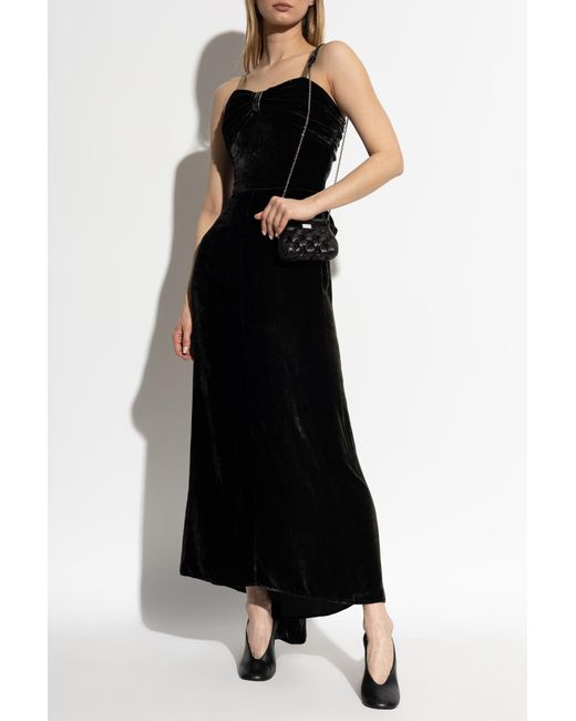 Maison Margiela Black Velvet Dress