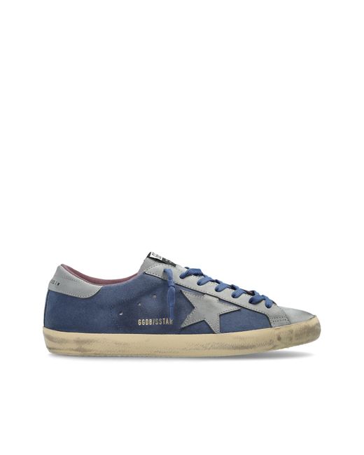 Golden Goose Deluxe Brand Blue 'Super-Star' Sports Shoes for men