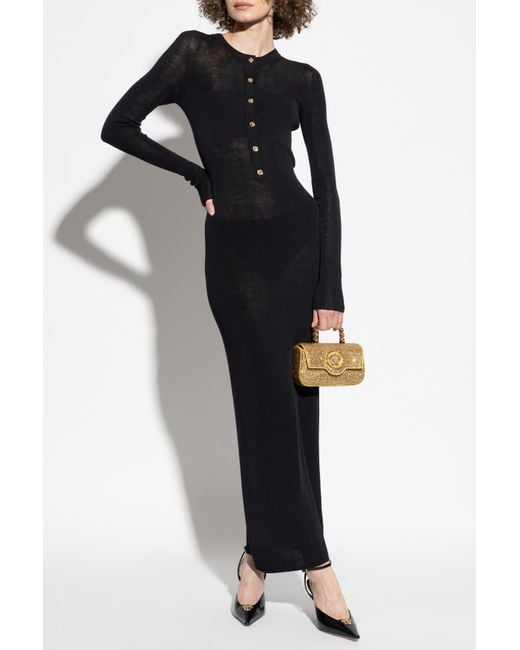 Versace Black Fitted Dress