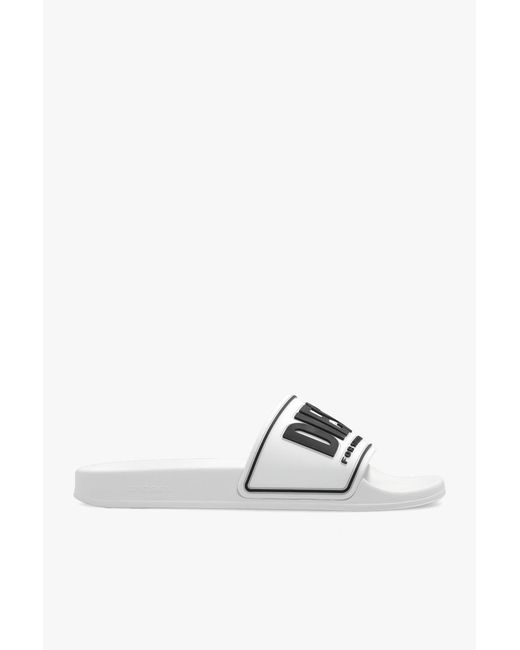 DIESEL White 'Sa-Mayemi Cc' Slides