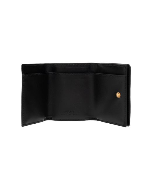 Versace Black Leather Wallet for men