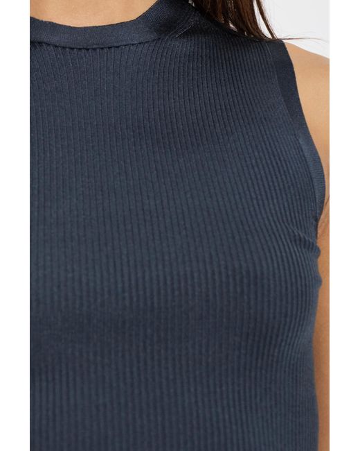 Alaïa Blue Silk Top