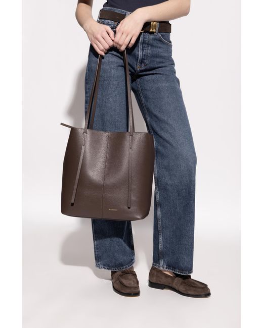 By Malene Birger Brown Shoulder Bag 'Abilso'