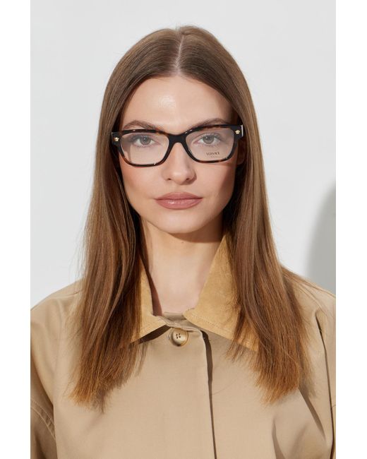 Versace Brown Corrective Glasses
