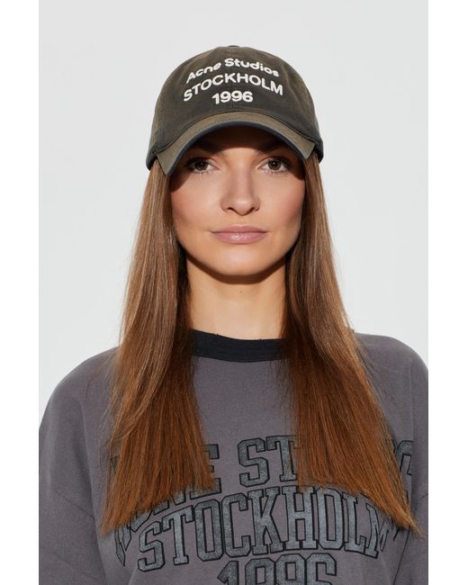 Acne Black Baseball Cap
