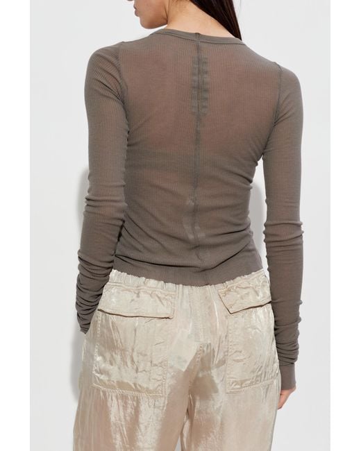 Rick Owens Natural Fitted Top