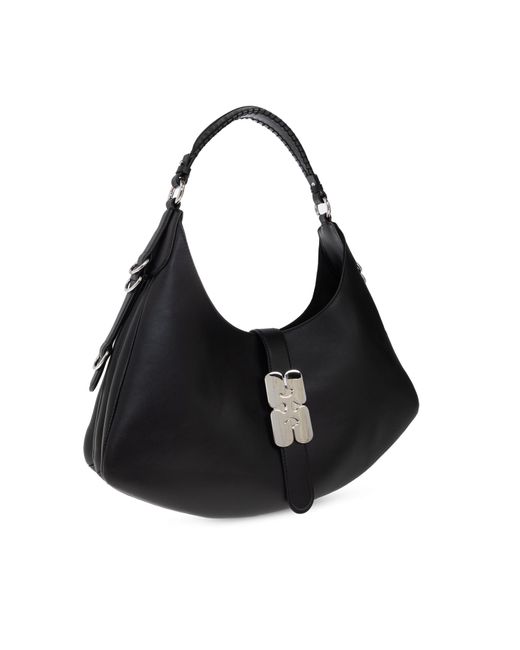Ganni Black Shoulder Bag