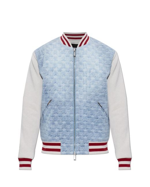 DSquared² Blue Denim Jacket With Monogram for men