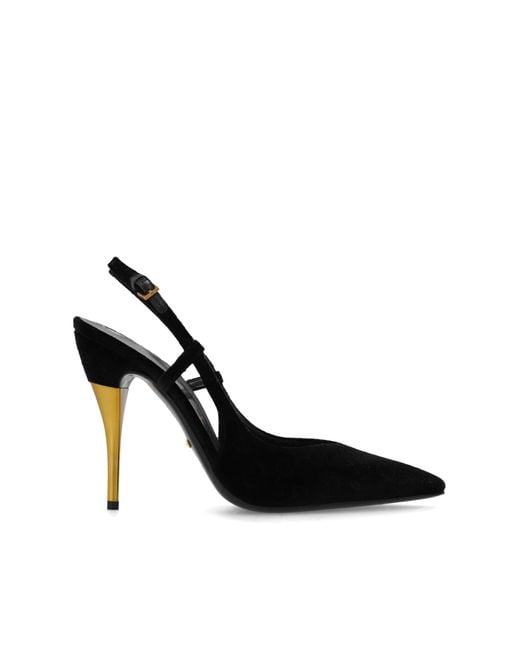 Gucci Black Velvet Pumps