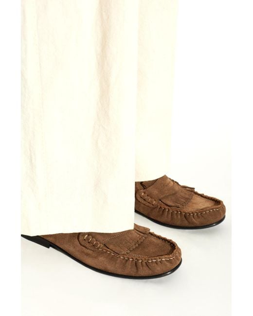 Marni Brown Leather Slides