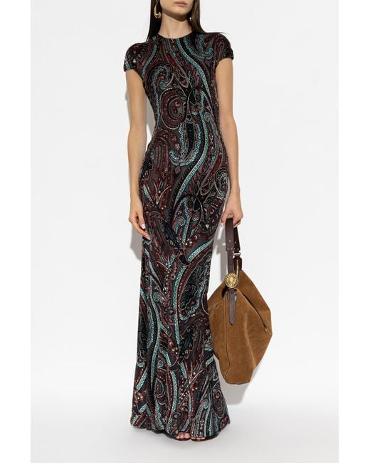Etro Black Patterned Dress