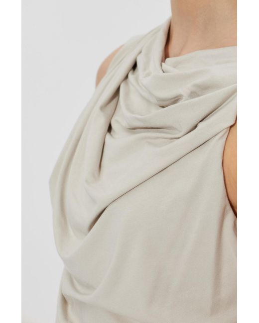 Entire studios Gray Draped Top