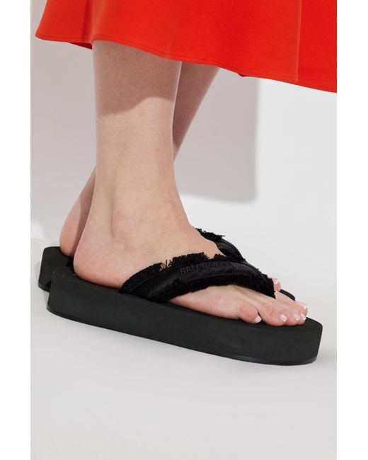 Balenciaga Black Platform Slides 'Jet Lag'