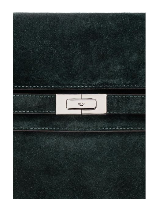 Tory Burch Green Shoulder Bag 'Lee Radziwill Large'