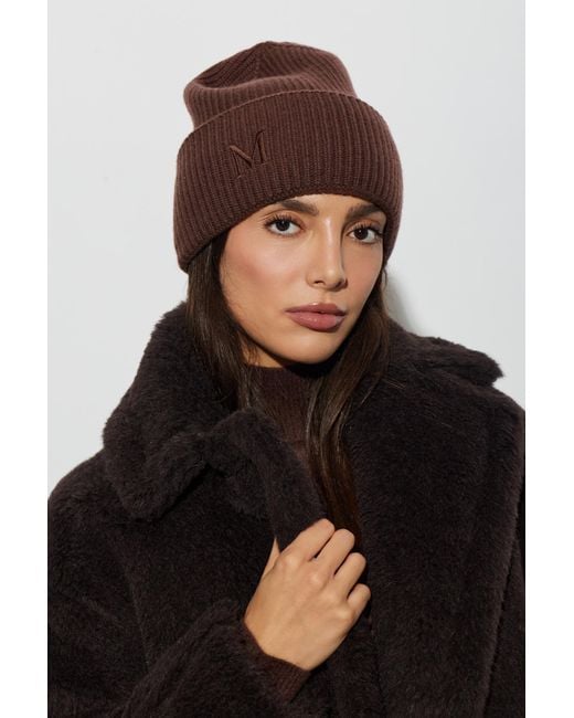 Max Mara Brown Cashmere Hat 'Retina'