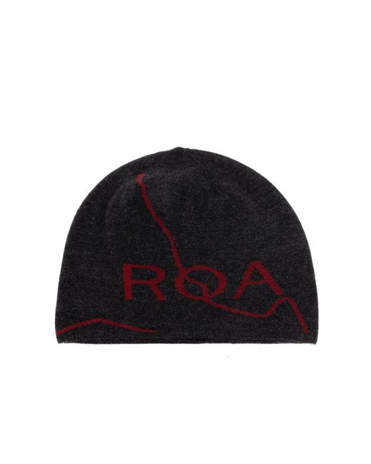 Roa Black Cap With Woolen Trim