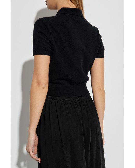 T By Alexander Wang Black Wool Cardigan