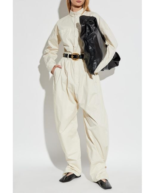 Lemaire Natural Trousers With Stitching