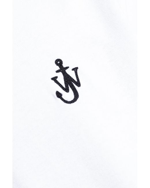 J.W. Anderson White T-Shirt With Logo for men
