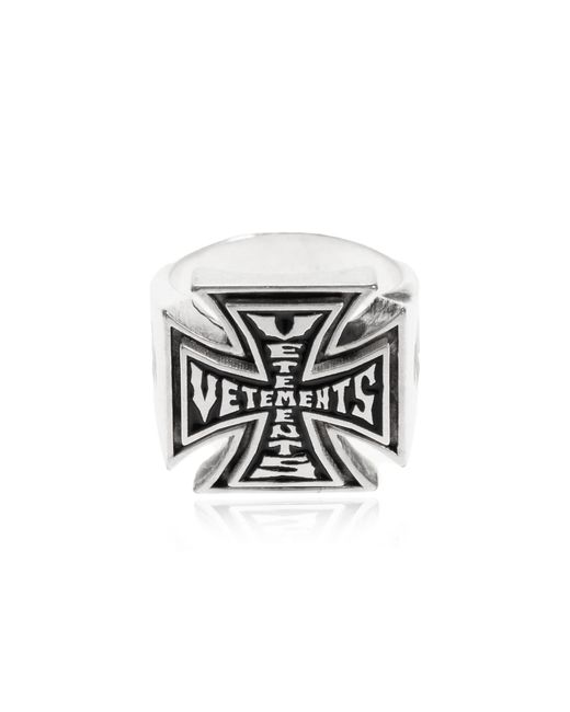 Vetements Black Logo Ring