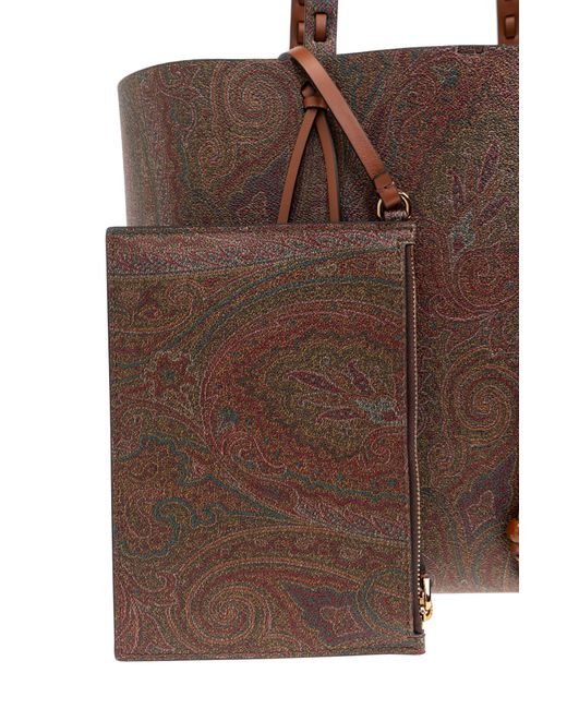Etro Brown Shopper-Type Bag