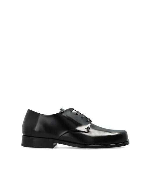 AMI Black Leather Shoes for men
