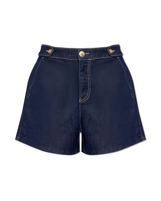 Emporio Armani Blue Denim Shorts,