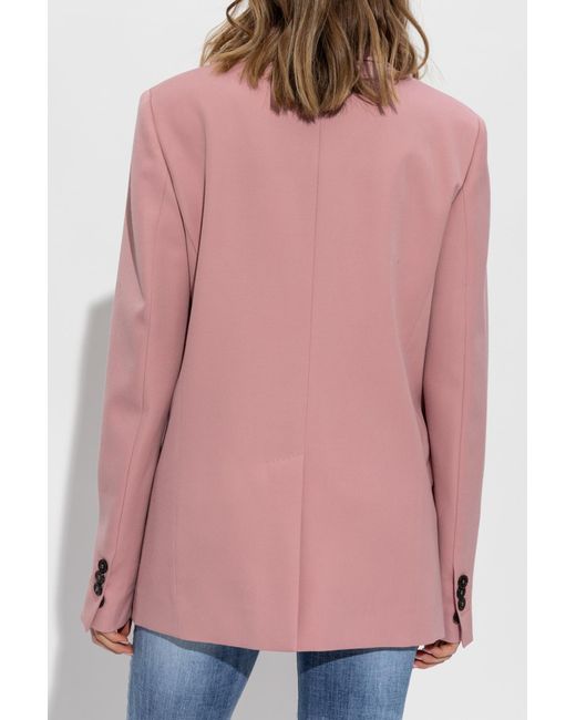 DSquared² Pink Double-Breasted Blazer