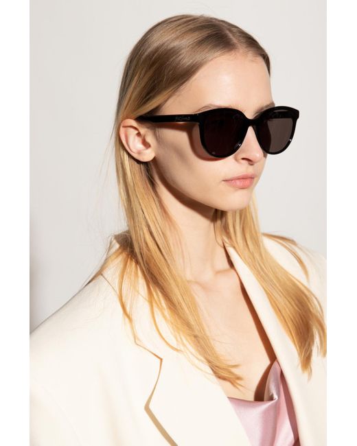 Saint Laurent 'sl 318' Sunglasses in Black | Lyst