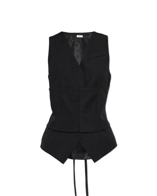 Alexander McQueen Black Wool Vest