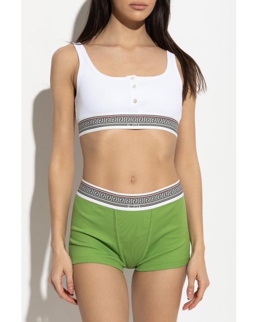 Versace White Cotton Bra