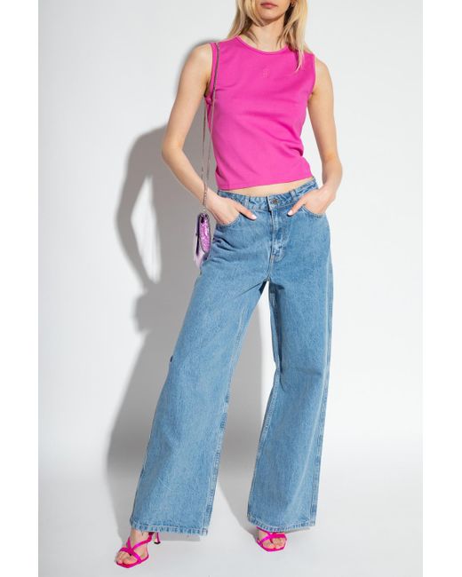 Gestuz Denim 'elmagz' High-rise Jeans in Blue | Lyst