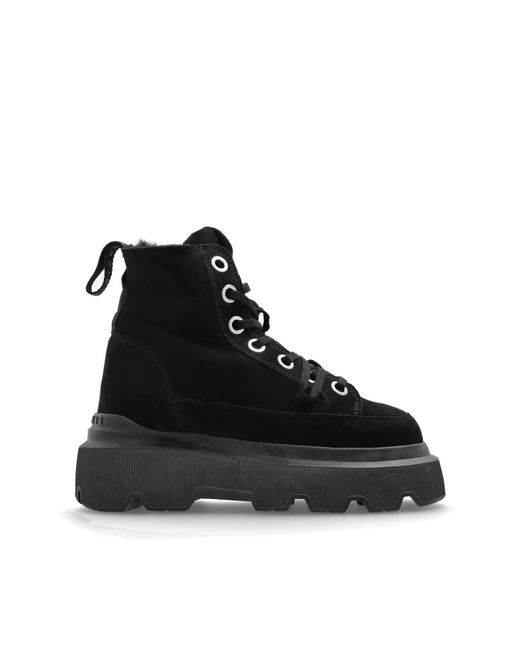 Inuikii Black Suede Ankle Boots 'Matilda'