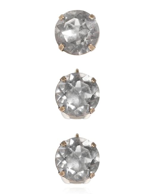 Balenciaga Metallic Set: Earring, Two Clip-Ons